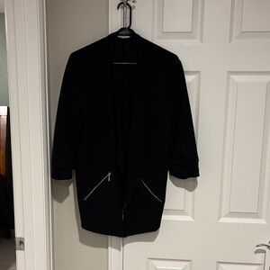 Maurices Elegant Black Blazer with Zipper Details